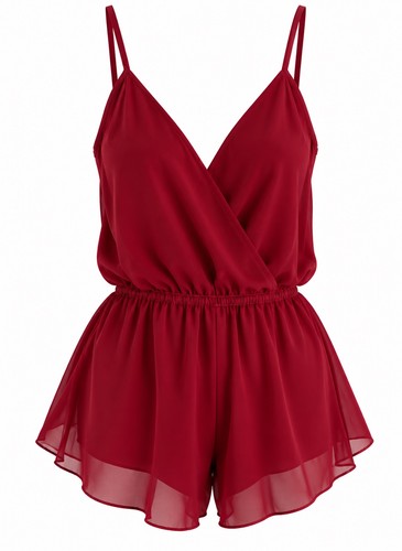 Seide rot romper 100 - seide, 100%