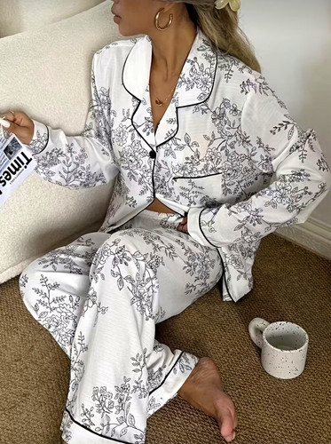 Ines damen seide schlafanzug - damen,